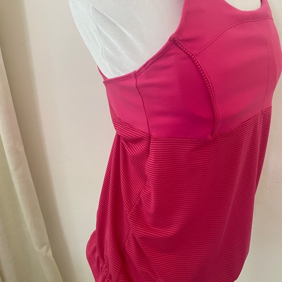 Athleta Bright Pink Tank cinched bottom - Picture 6 of 7